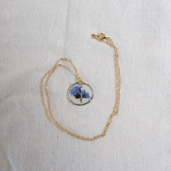 Forget-Me-Not flower necklace